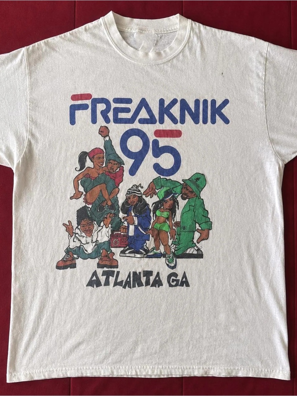 Freaknik 95 Atlanta shirt, Hip-Hop Graphic Tee - White Unisex